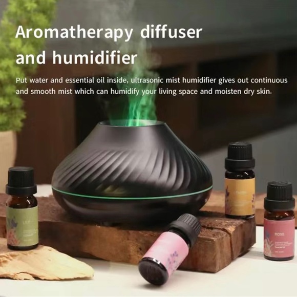 Volcanic Diffuser 130ml USB Portable Air Humidifier + 4 essential oils - Picture 1 of 7